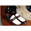 Image 2 : (2) Pairs of Men's Shoes (Size 10), (2) Men's Boots (Size 10-11) & Plumbing Attachments - Assorted