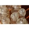 Image 4 : (16) Glass Insulators: Clear & Green Color - Assorted - Some Have Chips