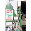 Image 4 : (9) Wood Signs: Wooden Christmas Tree Sign & Wakaw Hiking Checkpoint Sign, Pick Fruit, Sale, Trespas