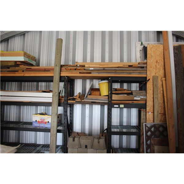 Lot of Assorted Lumber - Different Sizes, & (4) Sheets of OSB Wood -  (3) 1/4" (1) 1/2", Lattice, Cl