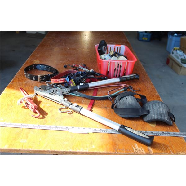 Tree Trimmer, Bungee Cords, Knee Pads, Misc.