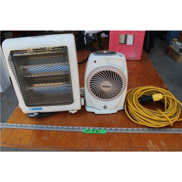 Holmes & Mastercraft Heaters w/Extension Cord