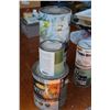 Image 2 : (6) Paint Containers (Opened) & Paint Trays & Accessories - as is