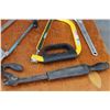 Image 5 : Nail Puller, Bow Saw, Saws, Rasps, Crescent Wrench, Misc.