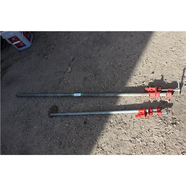 (2) Pipe Bar Clamps - 5ft & 3ft