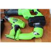 Image 4 : Kawasaki Battery Powered Tools & Case: Circular Saw, Reciprocating Saw, Drill, Charger, Flashlight