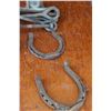 Image 3 : (4) Horse Shoes & Turn Buckles & Galvanized Pail
