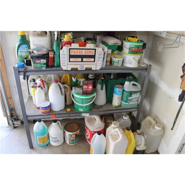 Garden & Shop Chemicals: Windshield Washer Fluid, Fertilizer, Weed Chemical, Paint Thinner, Misc.