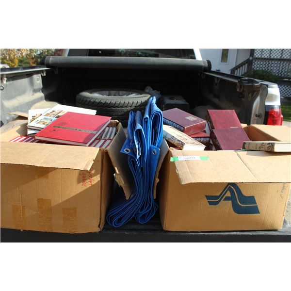 Art Encyclopedias, Photography Books, Reader's Digest Hardcover Books, & Tarp
