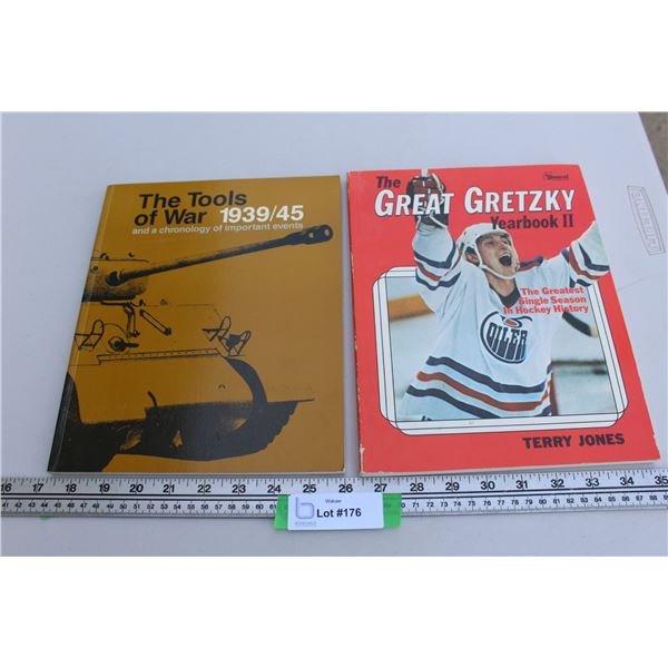 Wayne Gretzky Yearbook II & World War II Tools of War Book