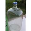 Image 3 : Green Glass Carboy - 20" Tall & Clear Glass Carboy - 20" tall