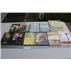 Image 1 : (9) DVDS: War Classics, Frankenstein, Cinderella Man, Kill Bill, Misc. & (2) Cookbooks