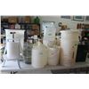 Image 1 : Wine Making Lot: Super Jet Filtering System, Plastic Containers, Press, (2) Glass Carboy, (1) Plasti