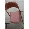 Image 5 : Folding Vintage Card Table - Some Wear & (4) Chairs - Some Wear