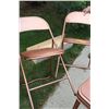 Image 6 : Folding Vintage Card Table - Some Wear & (4) Chairs - Some Wear