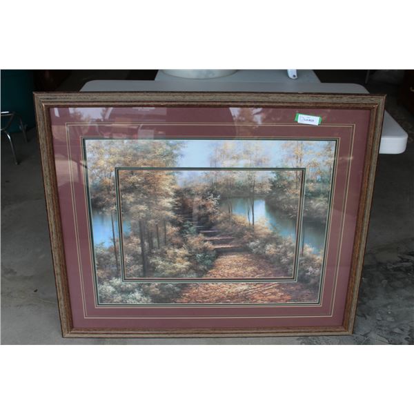 Garden Scene Print - By Diane Romanello - 35" x 43"