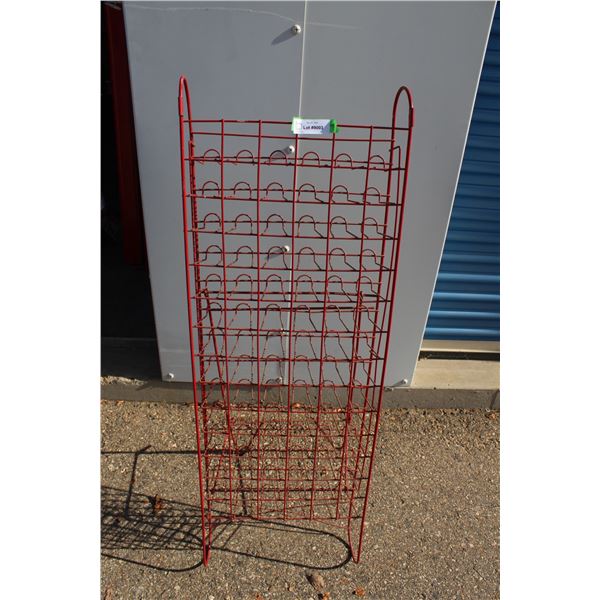 ***Metal Store Bottle Display Rack - 16" x 50"