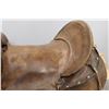 Image 5 : * Vintage Saddle - 14.5" Seat, 5" Gullet, Rawhide Covered Wood Tree, Single Rigging, Needs Repairs w
