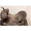 Image 2 : * Vintage Saddle - 14.5" Seat, 4" Gullet, Wood w/Steel Horn Tree, Cantle Broken Off Tree, Single Rig
