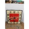 Image 1 : * Coca Cola Electric Light Up Clock - 36" - Hands Need Repair, Has Crack as Pictured - As Is