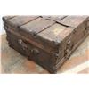 Image 3 : * Antique Traveler's Trunk, Worn - 22" x 40" x 13"