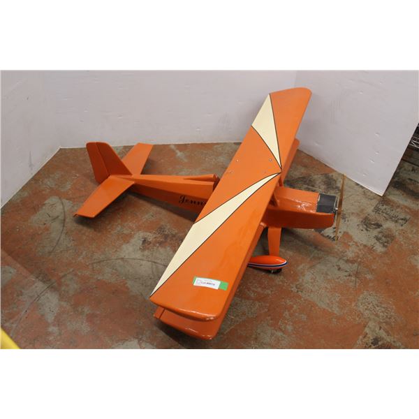 * Custom Built Fibreglass & Wood Model Plane - 42" x 50" x 15"