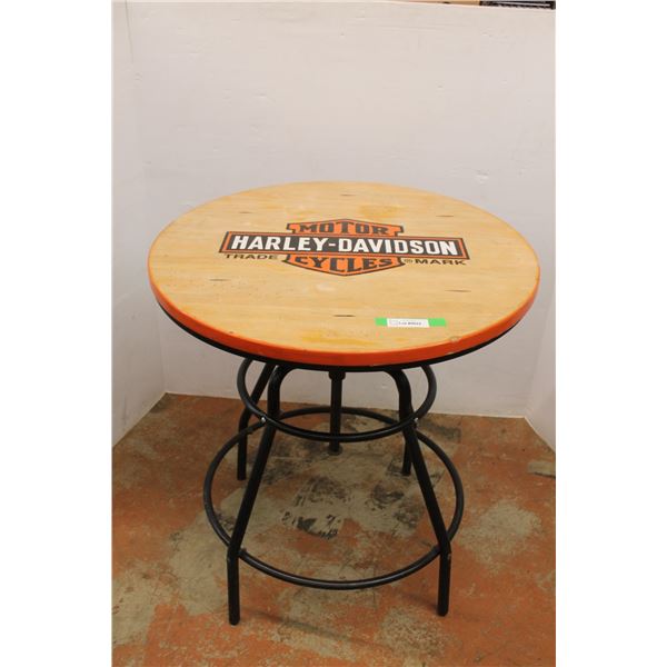 * Harley Davidson Adjustable Round Table - 30" Diameter
