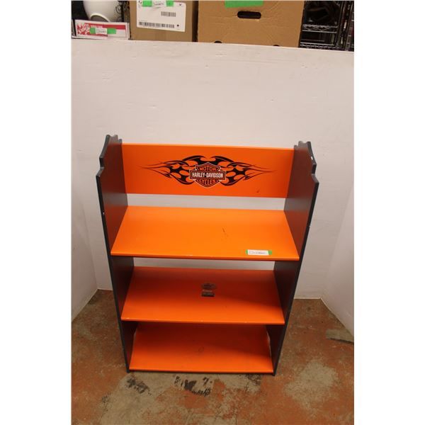 * Harley Davidson Display Wood Display Shelf - 12" x 25" x 39" Tall
