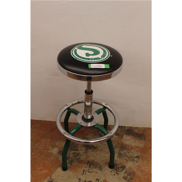 * Saskatchewan Roughriders Adjustable Shop Stool - as is