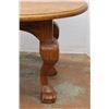Image 2 : * Oval Oak Coffee Table - Lion's Foot-style - 42" x 20" x 16"