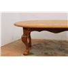Image 3 : * Oval Oak Coffee Table - Lion's Foot-style - 42" x 20" x 16"