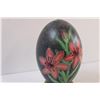 Image 2 : Hand Painted Emu Egg on Stand - 6" Tall