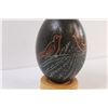 Image 2 : Hand Painted Emu Egg on Stand - 5" Tall