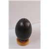 Image 3 : Hand Painted Emu Egg on Stand - 5" Tall