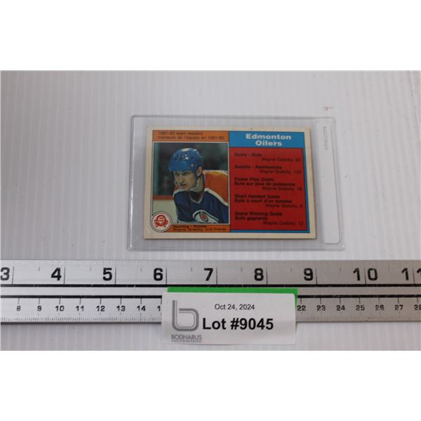 Wayne Gretzky OPC 1981-82 Team Scoring Leader Hockey Card