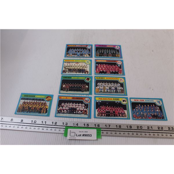 (10) Assorted 1979-80 OPC Team Hockey Cards
