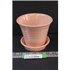 Image 1 : Pfaltzgraff Planter w/Drip Saucer - 5" x 4.5"