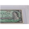 Image 3 : ^ Canadian One Dollar Bill - 1967