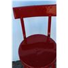 Image 3 : ***Red Metal Shop Stool with back - 25" Chair Seat Height & 12" Diameter