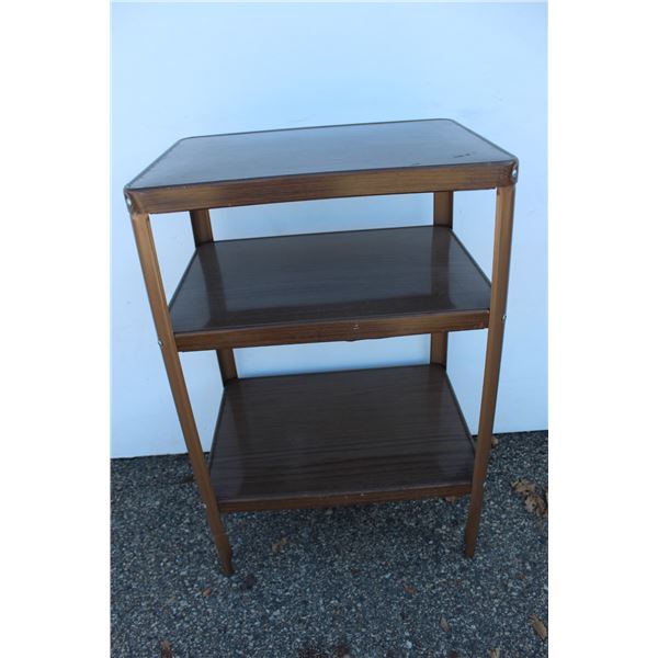 ***Three Tier Metal Shelving Unit - 20" x 15" x 30"
