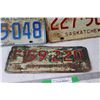 Image 4 : (2) Saskatchewan Farm License Plates 1972 and 1975, Saskatchewan Licence Plate 1975