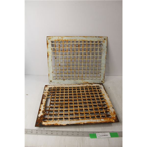 2 X THE MONEY Cold or Hot Air Cast Iron Grates