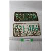 Image 1 : (2) Saskatchewan License Plates 1965 and 1966