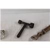 Image 6 : (2) Oilers, Bicycle Headlight Generator, Combo Wrench, Assorted Hardware