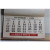 Image 4 : Antique H. Cox General Merchant 1951 Calendar - Wiseton Sask
