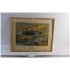 Image 1 : Framed G-Sask Plane Print - Damaged Glass 21'' x 17''