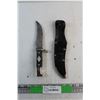 Image 1 : Odon Fleur-de-Lis Fixed Blade Knife with Sheath
