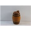 Image 6 : Vintage Wooden Barrel Piggy Bank