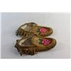 Image 6 : Indigenous Suede Leather Moccasins - Size 9''