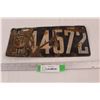 Image 1 : 1919 Sask Porcelain License Plate